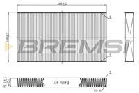 BREMSI FC0477 - año construcción hasta: 09/2002<br>Vehículo con dirección a la izquierda / derecha: para vehic. dirección izquierda<br>Tipo de filtro: Filtro de carbón activado<br>Longitud [mm]: 288<br>Ancho [mm]: 160<br>Altura [mm]: 30<br>Cantidad: 1<br>Versión básica (art. n.º): 1987432003<br>