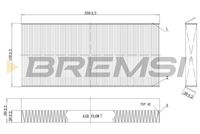 BREMSI FC0480C - Filtro, aire habitáculo