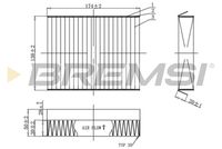 BREMSI FC0490 - Filtro, aire habitáculo