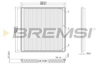 BREMSI FC0500 - Filtro, aire habitáculo