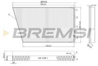 BREMSI FC0502 - año construcción desde: 04/2005<br>año construcción hasta: 04/2009<br>Lado de montaje: habitáculo<br>Equipamiento de vehículo: para vehículos con climatizador automático<br>Tipo de filtro: Filtro de carbón activado<br>Longitud [mm]: 199,1<br>Ancho [mm]: 194<br>Altura [mm]: 40<br>Cantidad: 2<br>