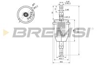 BREMSI FE0034 - Filtro combustible