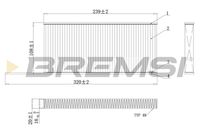 BREMSI FC0863 - Filtro, aire habitáculo