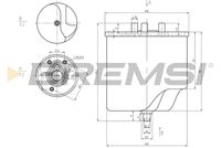 BREMSI FE0045 - año construcción desde: 09/2013<br>año construcción hasta: 12/2017<br>Tipo de cárter/carcasa: con carcasa (cárter)<br>Tipo de filtro: Filtro de tubería<br>Diámetro [mm]: 92<br>Altura [mm]: 144<br>