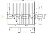 BREMSI FC0875A - Filtro, aire habitáculo