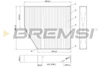 BREMSI FC0875C - Filtro, aire habitáculo