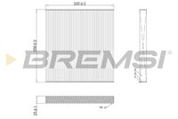 BREMSI FC0082 - Filtro, aire habitáculo