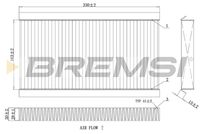 BREMSI FC0090C - Filtro, aire habitáculo