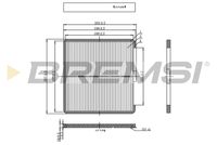 BREMSI FC0897 - Filtro, aire habitáculo