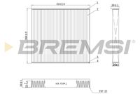 BREMSI FC0905C - Filtro, aire habitáculo