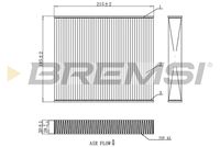 BREMSI FC0910 - Filtro, aire habitáculo