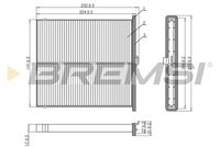 BREMSI FC0919 - Filtro, aire habitáculo