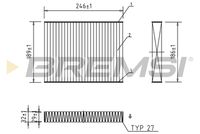 BREMSI FC0923A - Filtro, aire habitáculo