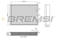 BREMSI FC0923C - Filtro, aire habitáculo