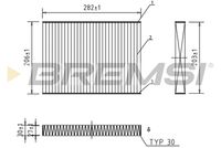 BREMSI FC0181A - Filtro, aire habitáculo