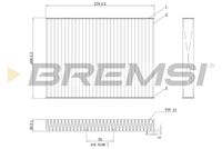 BREMSI FC0181C - Filtro, aire habitáculo