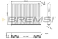 BREMSI FC0929 - Filtro, aire habitáculo