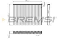 BREMSI FC0936 - Filtro, aire habitáculo