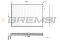 BREMSI FC0936C - Filtro, aire habitáculo