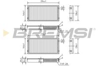 BREMSI FC0948 - Filtro, aire habitáculo