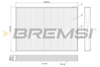 BREMSI FC0410 - Filtro, aire habitáculo