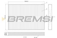 BREMSI FC0410A - Filtro, aire habitáculo