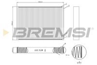 BREMSI FC0952C - Filtro, aire habitáculo