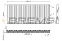 BREMSI FC0958 - Filtro, aire habitáculo