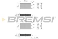 BREMSI FC0425 - Filtro, aire habitáculo