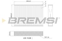 BREMSI FC0432A - Filtro, aire habitáculo