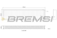 BREMSI FC0986 - Filtro, aire habitáculo