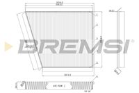 BREMSI FC0991C - Filtro, aire habitáculo