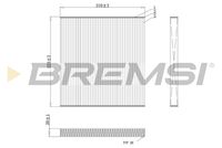 BREMSI FC0445A - Filtro, aire habitáculo