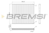 BREMSI FC0447A - Filtro, aire habitáculo