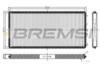 BREMSI FC1326C - Filtro, aire habitáculo