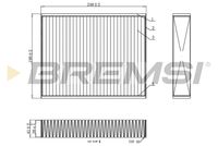 BREMSI FC0455 - Filtro, aire habitáculo