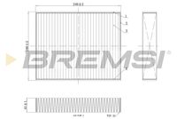 BREMSI FC0455C - Filtro, aire habitáculo