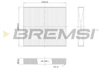 BREMSI FC1341C - Filtro, aire habitáculo