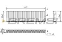 BREMSI FC0474C - Filtro, aire habitáculo