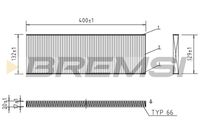 BREMSI FC1525 - Filtro, aire habitáculo