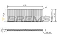 BREMSI FC1532 - año construcción hasta: 08/2000<br>Vehículo con dirección a la izquierda / derecha: para vehic. dirección izquierda<br>Equipamiento de vehículo: para vehículos con climatizador<br>Tipo de filtro: Filtro de carbón activado<br>Longitud [mm]: 419<br>Ancho [mm]: 153<br>Altura [mm]: 17,5<br>Cantidad: 1<br>Versión básica (art. n.º): 1987432010<br>