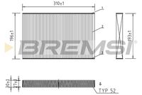 BREMSI FC1549 - Filtro, aire habitáculo