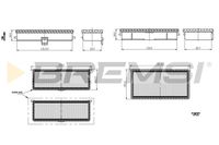 BREMSI FC1557 - Filtro, aire habitáculo