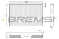 BREMSI FC0857C - Filtro, aire habitáculo