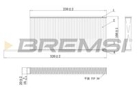 BREMSI FC0863C - Filtro, aire habitáculo