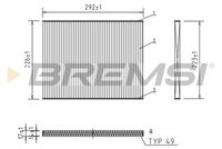 BREMSI FC1919 - Filtro, aire habitáculo