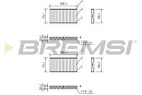 BREMSI FC0888C - Filtro, aire habitáculo