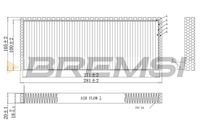 BREMSI FC1952 - Filtro, aire habitáculo