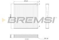 BREMSI FC0892A - Filtro, aire habitáculo