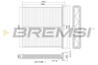 BREMSI FC0896 - Filtro, aire habitáculo